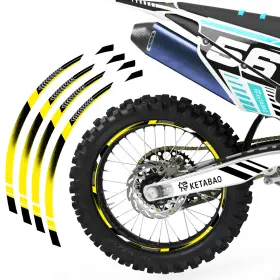 TOWSAA01BYW2118RI5089 TOPRIDER360 Wheel Rim Tape Decal Honda