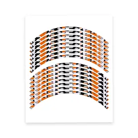 TZWSAF01BXX17USSN044 TOPRIDER360 Tape Stripe Rim Stickers