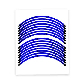 TZWSAS02BXX17USSN019 TOPRIDER360 Tape Stripe Rim Stickers
