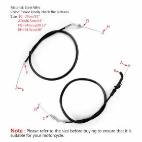 BLL-237-BLACK TOPTENG Throttle Cable ER300 Z300 EX250 250R #2