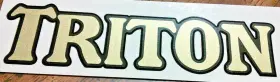 44-00180 TRITON Gas Tank Sticker Engine Norton Frame Triumph