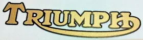 44-00054 TRIUMPH Rear Plate Sticker Unit T120 T110 Edge