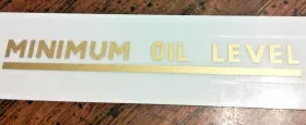 44-00082 TRIUMPH Oil Tank Sticker Level 250 500 650