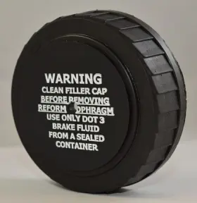 44-00317 TRIUMPH Warning Clean Filler Cap Sticker T140