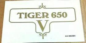 60-3952 TRIUMPH Framed Panel Sticker TR6 650 Tiger