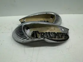 82-6887 TRIUMPH Tank Badges 500 650 Bonneville Tiger Trophy #2
