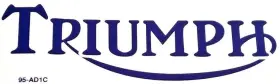 95-AD1C TRIUMPH Die Gas Tank Sticker Edge