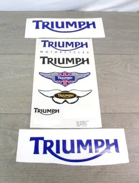 M9110105 TRIUMPH Motorcycles Sticker Decal Set Sign