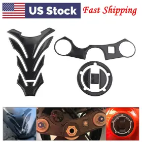 286452277478 TWOAGAIN Carbon Fiber Protector Decal Gas Tank
