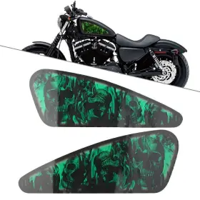 330000160634 TWOAGAIN Decals Fuel Gas Tank Stickers Skull