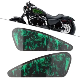 423224684830 TWOAGAIN Decals Fuel Gas Tank Stickers Skull