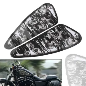 550720409442 TWOAGAIN Skull Motor Decals Fuel Gas Tank XL883