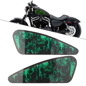 550749181930 TWOAGAIN Decals Fuel Gas Tank Stickers Skull