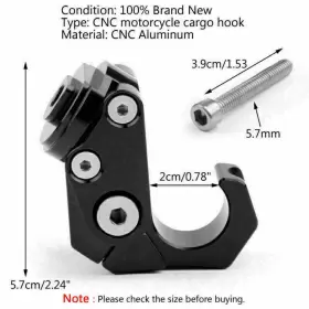 M523-A073-BLACK VIPIH Helmet Bottle Hanger Holder Alumi Alloy #2