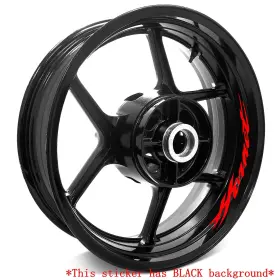 WSSBHORNETAXX17VMTOP031A VMBOLT Letter Stripe Rim Stickers Cb