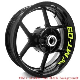 WSSBMT09BXX17VMTOP045B VMBOLT Light Letter Stripe Rim Yamaha