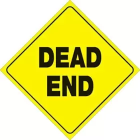 Voss De Yr Yellow Plastic Reflective Sign 12 Inch Dead End #2