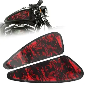 232145239070 WATERTTTH Decals Fuel Gas Tank Stickers Skull