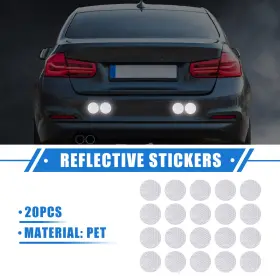 634149582877 X-AUTOHAUX Reflective Stickers Round Waterproof