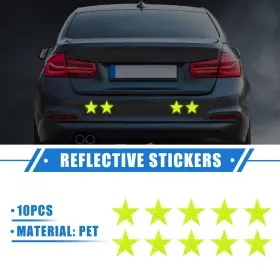 716058892213 X-AUTOHAUX Reflective Stickers Car Pet Star