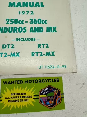 11623-11-99 YAMAHA Lit Owners Manual Mx 250 360 #2