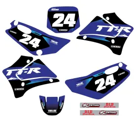 121-YAM-GK-JB-FADE YAMAHA Ttr Graphics Plates Kit 125