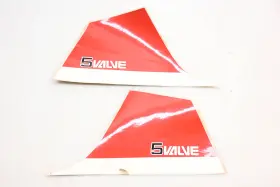 1AE-28390-11-00 YAMAHA Cowling Valve Graphic Decal Nos Kit