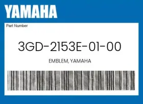 3GD-2153E-01-00 YAMAHA Emblem