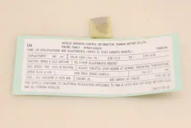 3GD-2179T-00-00 YAMAHA Label Decal Nos