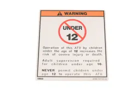 4EM-2415A-00-00 YAMAHA Caution Warning Emblem Decal Nos