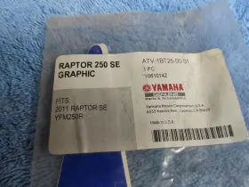 ATV-1BT25-00-01 YAMAHA Nos Rear Fender Graphic Sticker Right #2