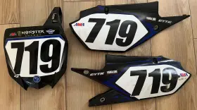 YAM-492 YAMAHA Plate Graphics Decals YZ450F