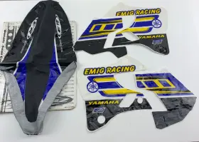 ER-GKY12-96 ZING Emig Racing Graphics Seat Cover Kit YZ125 ER-GKY12-96 ZING Emig Racing Graphics Seat Cover Kit YZ125
