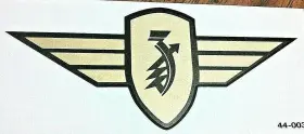 44-00320 ZUNDAPP Crest Shield Decal Sticker