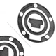 Carbon Fiber for Yamaha YZF1000 YZF-R1 R1M Gas Cap Cover Fuel Tank 3D DecaL Whit