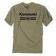 Factory Effex Kawasaki Sixty Two T-Shirt - Heather Olive - Large 27-87124