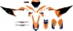 DCOR - 20-30-223 - Graphic Kit - Black - Racing - 250 SX-F FE  125 SX-F  200 SX