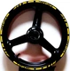 YELLOW BLACK GP STYLE CUSTOM RIM STRIPES WHEEL DECALS TAPE STICKERS YAMAHA MT07