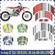 21"18" Wheel Hub Decal Rim Decoration For Honda CRF 230L 250R/RX 300L Rally 450R