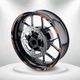 Orange 17 Inch Outer Rim Sticker Stripe Decal D01B For Kawasaki Ninja 650R