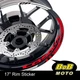 17" Red Rim Wheel Decals Stickers AA02 For Honda CB500X 15-18 17 18