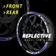 SH14 Green Reflective Wheel Sticker Tape For Honda CB 919 Hornet 900 2002-2007