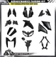 WOLFLINE Fairing Kits Bodywork For Yamaha MT09 FZ09 2017-2020 ABS Plastic Black