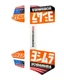 Yoshimura RS-12 Muffler Decal Set Orange