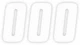 Factory Effex Factory Number 6in. - No.0 - White - 08-90050