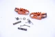 18-24 2021 KTM 85 SX FLO Foot Pegs Set Pair Orange Aftermarket Worn Still Work
