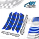 Racing 17 Inch Wheel Aqua Rim Stickers AA01 For Suzuki GSXR1000 01-20 15 16 17