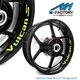 Wheel Decal 17'' Rim Sticker Tape Set For Kawasaki VULCAN S 650 EN650 15-20