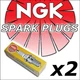 2X NGK SPARK PLUG   CMR5H   7599