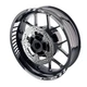 White 17 inch GP02 Wheel Sticker For Suzuki SV 650X 2019-2020
